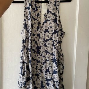 Acacia blue mag silk romper size P